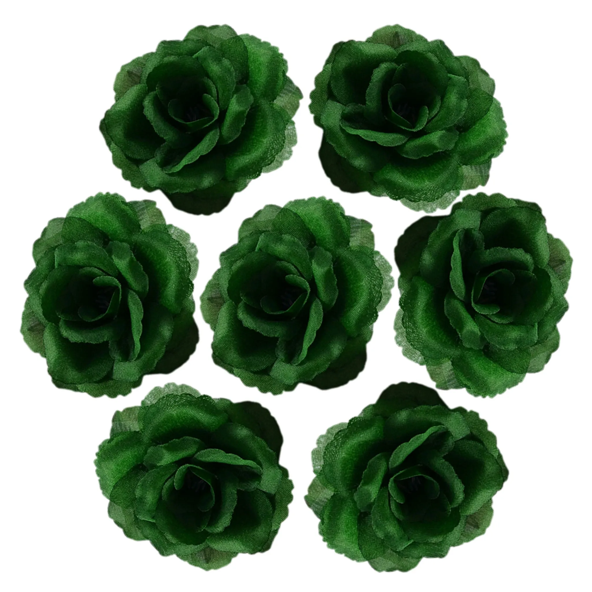 Wholesale Silk Flower Heads Artificial Roses 3 inch 100 Flowers For Flower Ball DIY