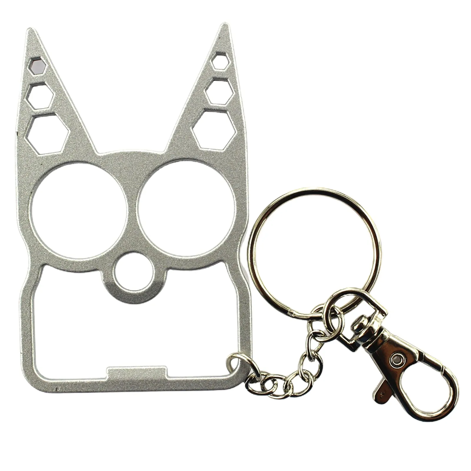 Wholesale Tiger Ears Self Defense Knuckles Keychain