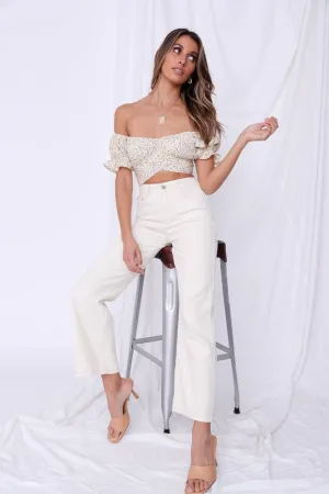 Wishing Wells Crop Top Citrus