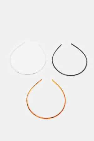 Women Assorted Embellished Headbands (Pack of 3)