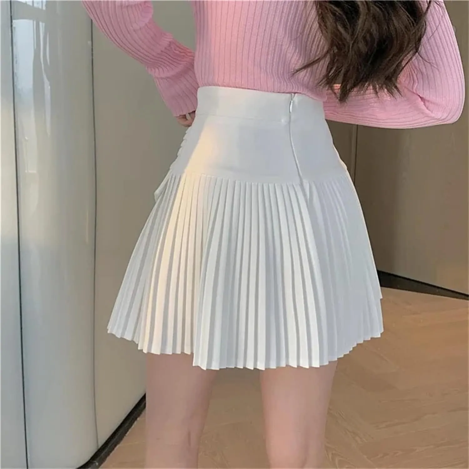 Women Knitted Skirt Pleated Skirts Sexy Casual Slim Women Mini Skirt
