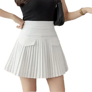Women Knitted Skirt Pleated Skirts Sexy Casual Slim Women Mini Skirt