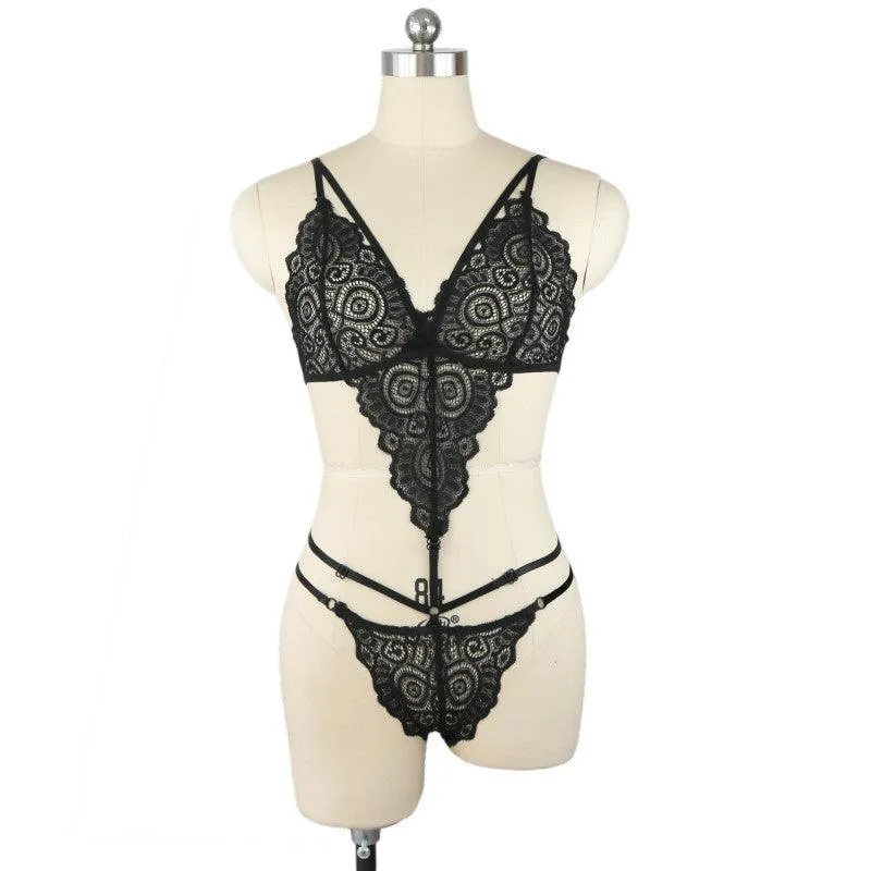 Women Lace One-piece Sexy Pajamas