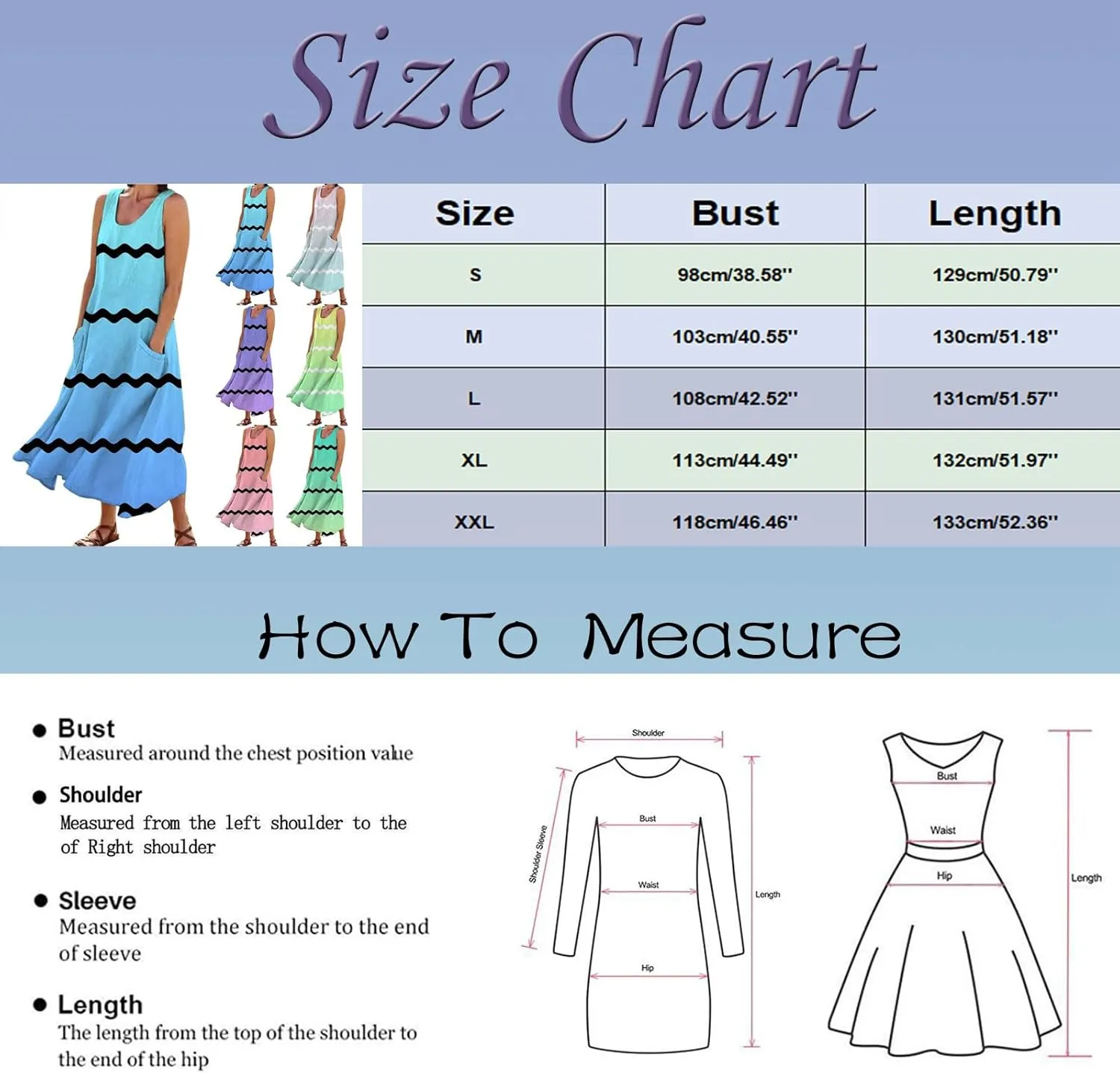 Women Maxi Dress Summer Casual Sleeveless Sundress Crew Neck Long Dresses with Pockets 2025 Beach Vacation