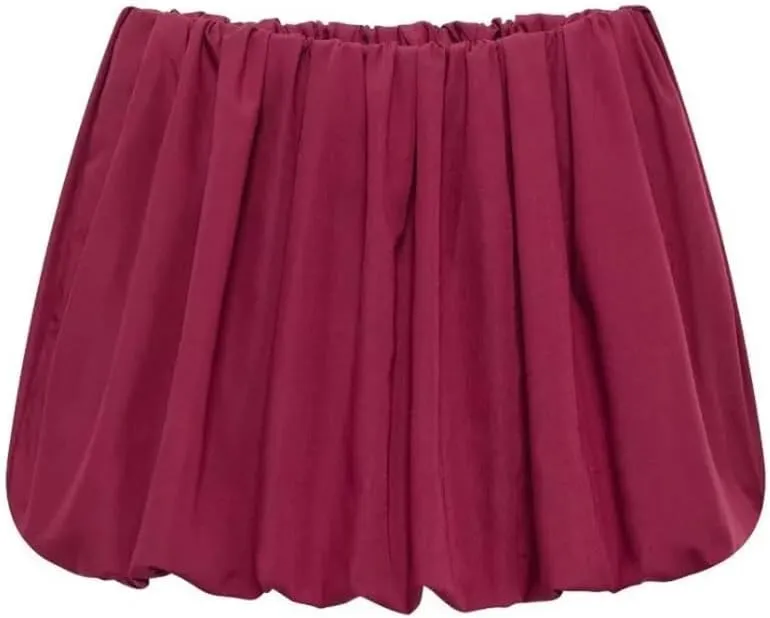 Women Mini Skirts Solid Ball Gown A-Line Pleated High Waist Y2k Classic Mini Skirts