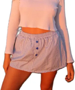 Women Y2k Gingham Mini Skirts Ruffles Plaid Print Low Rise Skirts Sexy Leopard Print Pleated Skirts Streetwear