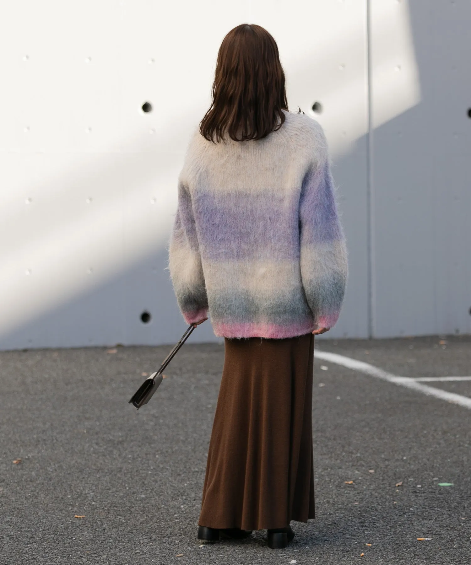 【WOMEN】シャギーグラデーションニットプルオーバー