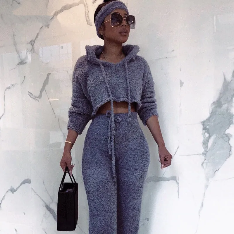 Women's Autumn Casual Knitting Two-Piece Jumpsuit