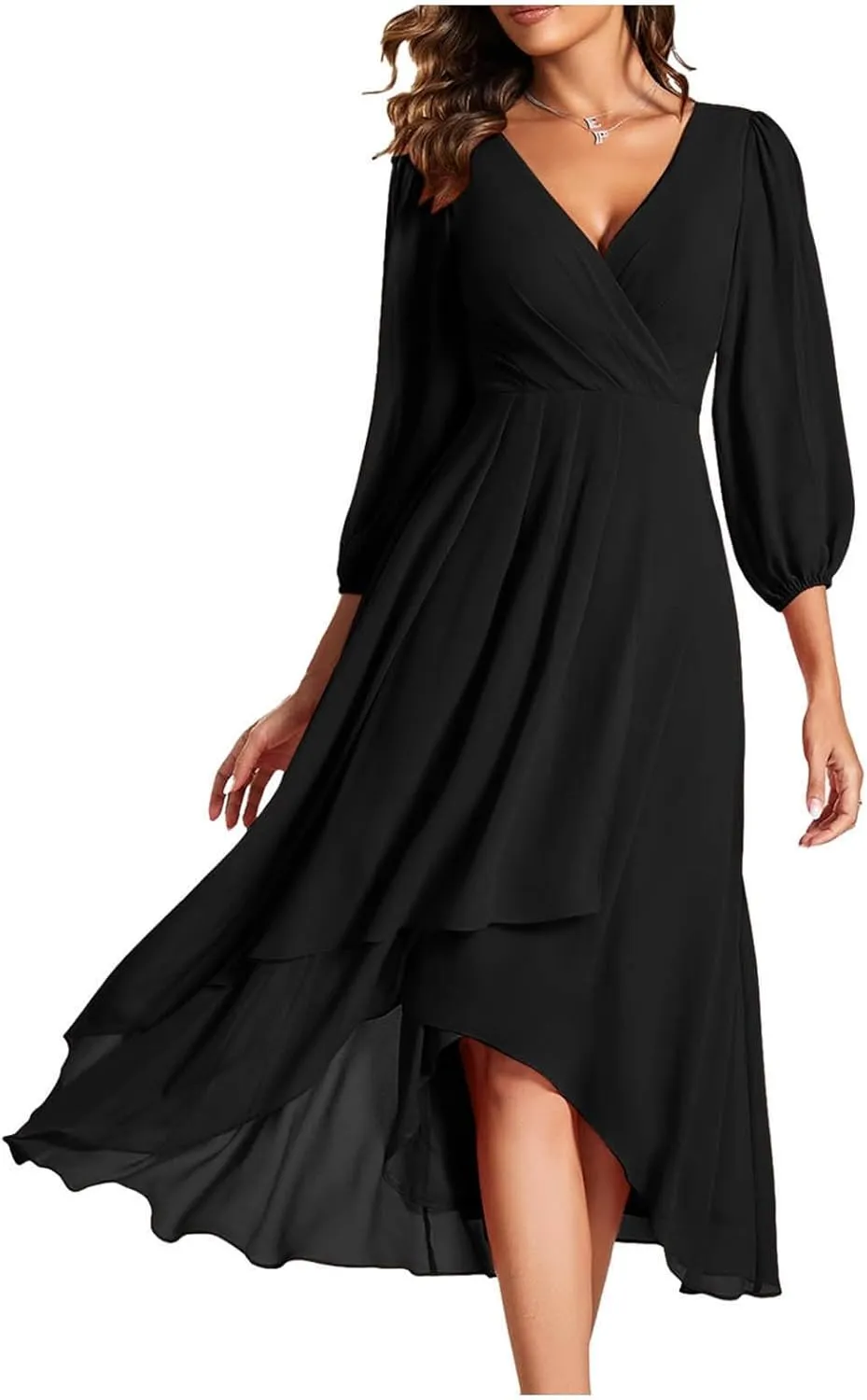 Women's Casual Cotton Linen Maxi Dress Summer Loose Fit Crew Neck Half Sleeve Beach Dresses with Pockets
