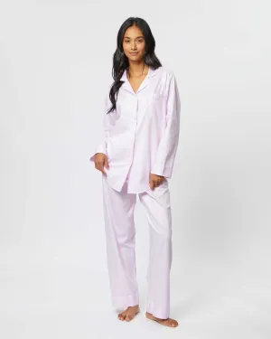 Women's Cotton Jacquard Pajamas - Pink