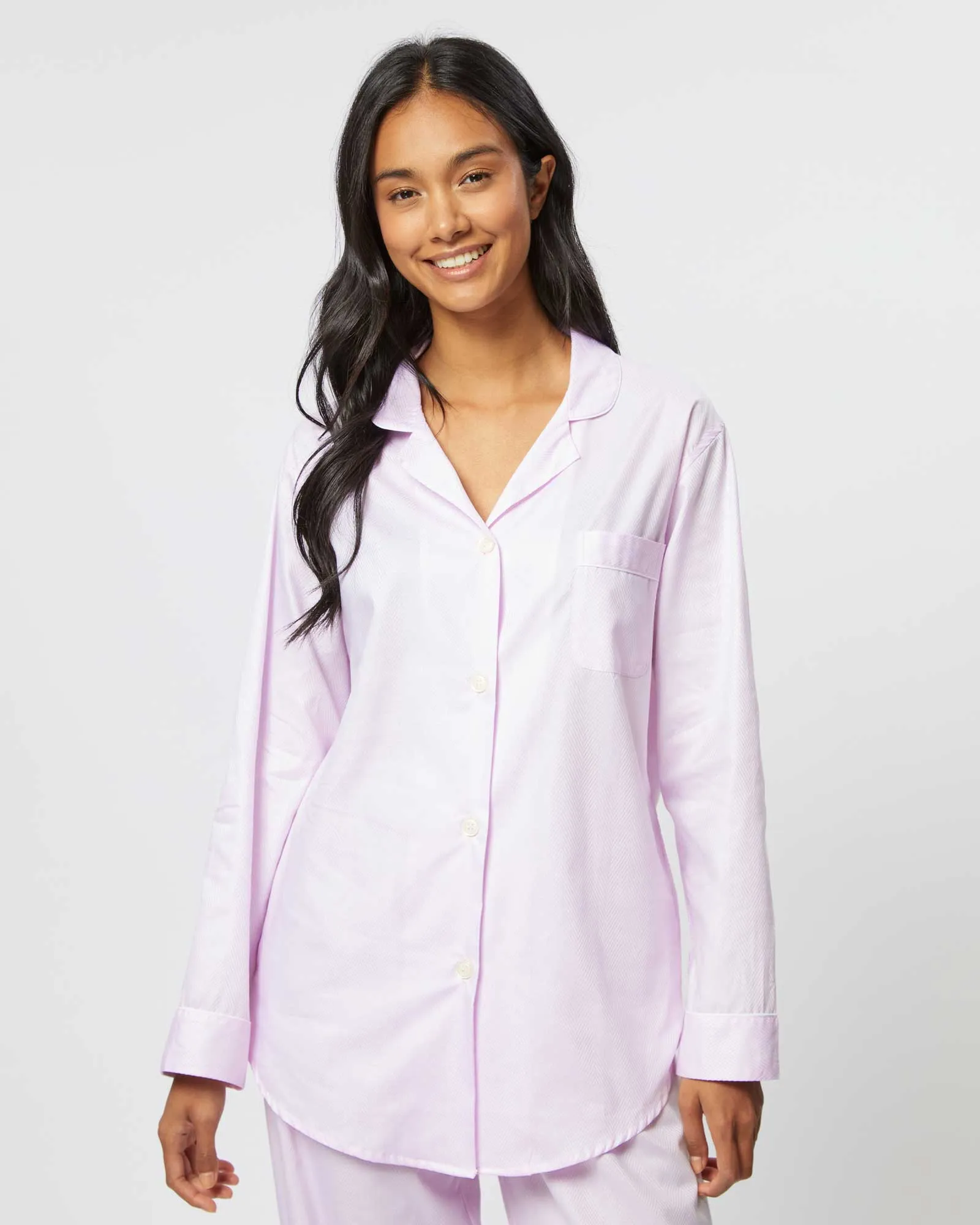 Women's Cotton Jacquard Pajamas - Pink