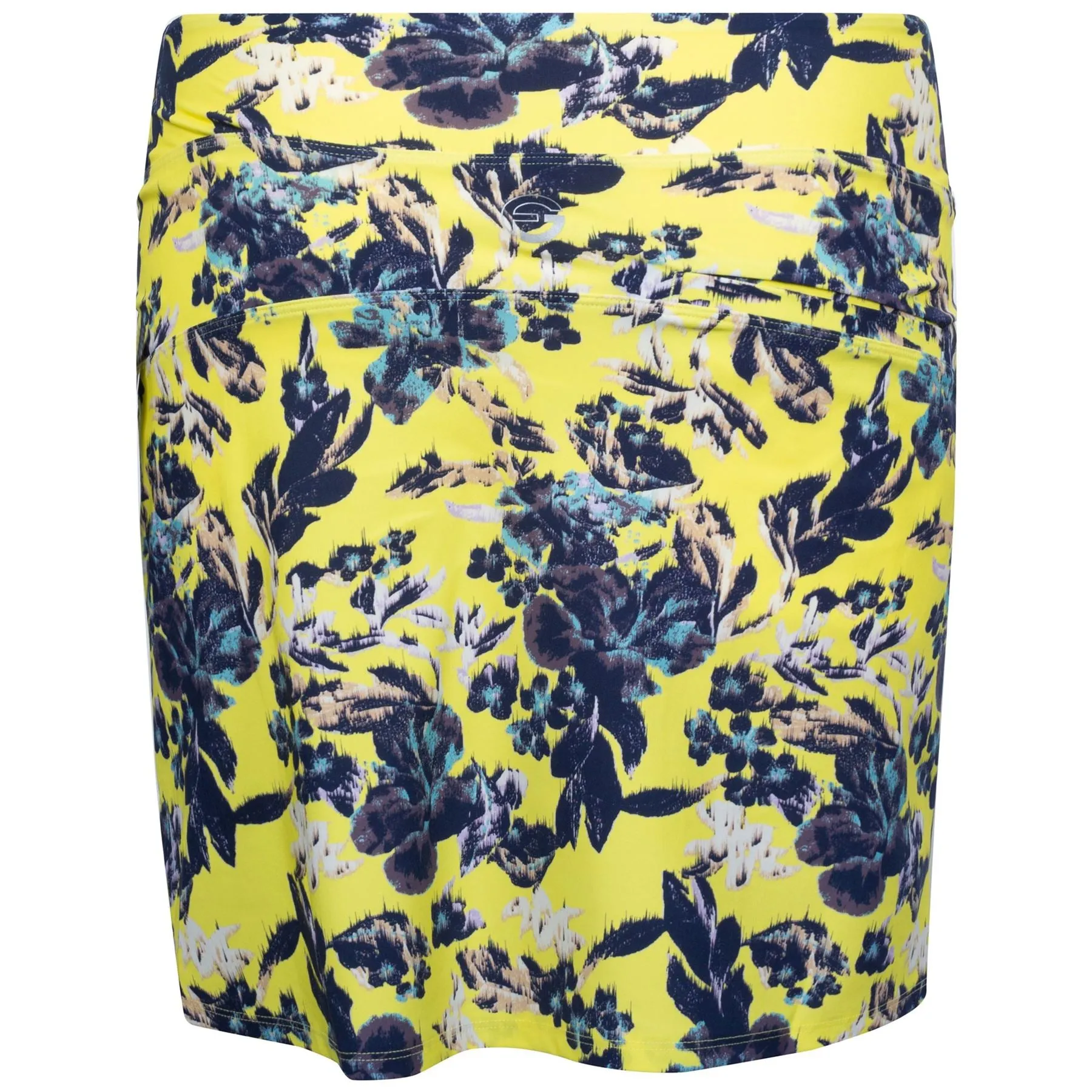 Womens Lux Floral Skirts (TALL) Yellow Ground Floral - SS22