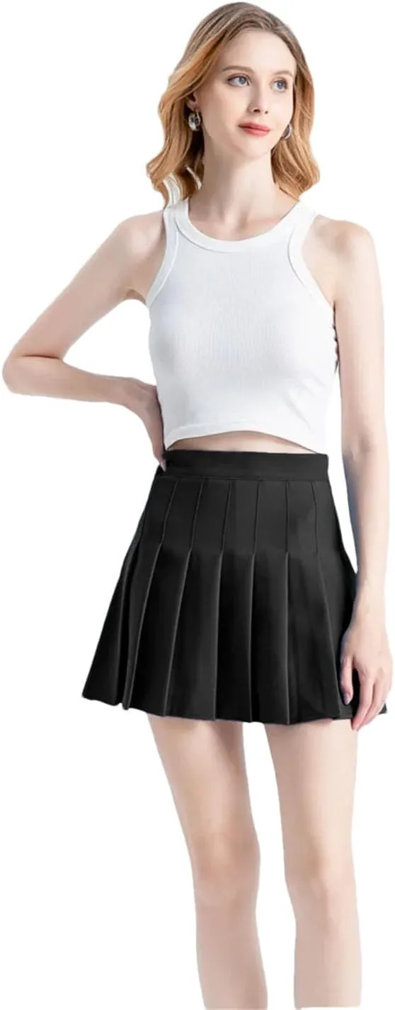 Women's Mini Skirt Korean Style Harajuku Kawaii Clothes Girls Pleated Skirts