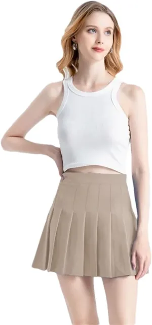 Women's Mini Skirt Korean Style Harajuku Kawaii Clothes Girls Pleated Skirts