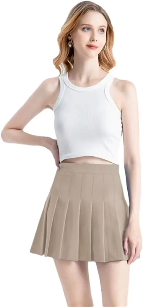 Women's Mini Skirt Korean Style Harajuku Kawaii Clothes Girls Pleated Skirts