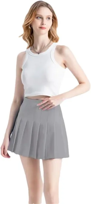 Women's Mini Skirt Korean Style Harajuku Kawaii Clothes Girls Pleated Skirts
