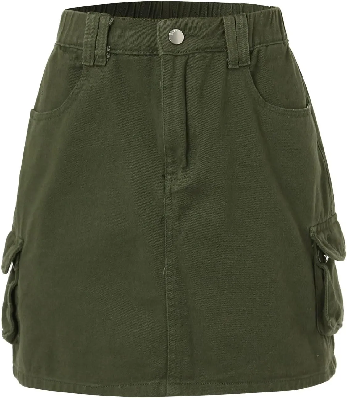 Women's Mini Skirt Women Casual High Waist Mini Skirt Bodycon Pleated Skirts Spring Dresses Jean Skirts with