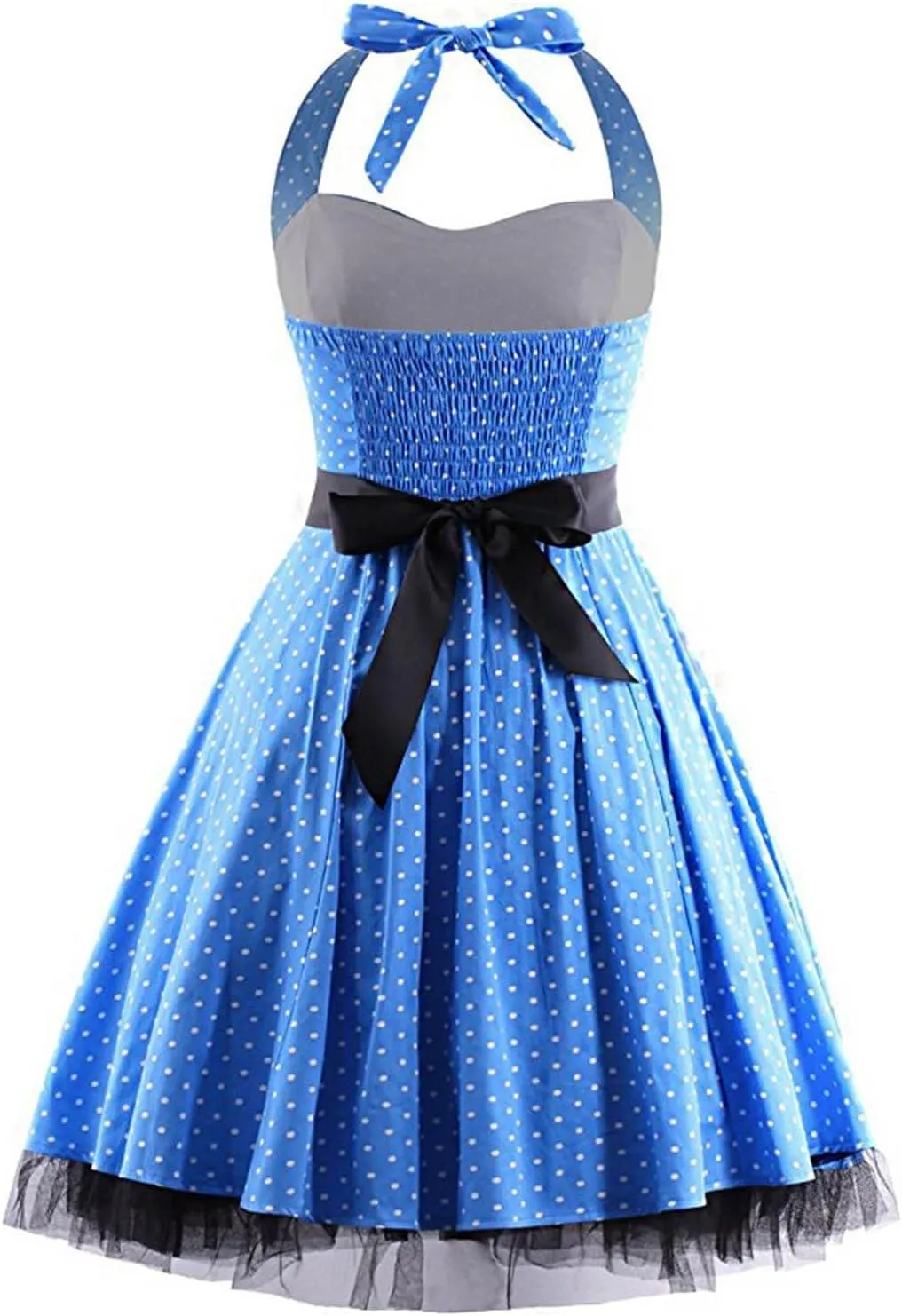 Women's Retro Floral Print Cocktail Dress Audrey Hepburn Style Homecoming Tea Party A-Line Swing Dress