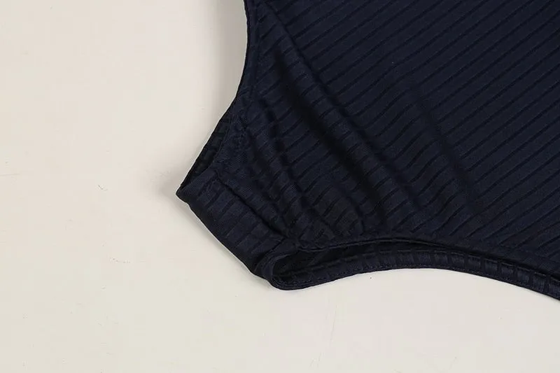 Women's Spring/Autumn Casual Long-Sleeved Bandage Bodysuit