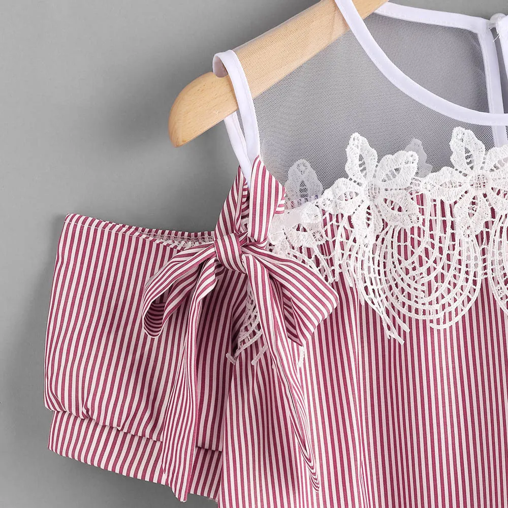 Women's Summer Casual Striped Short-Sleeved Top