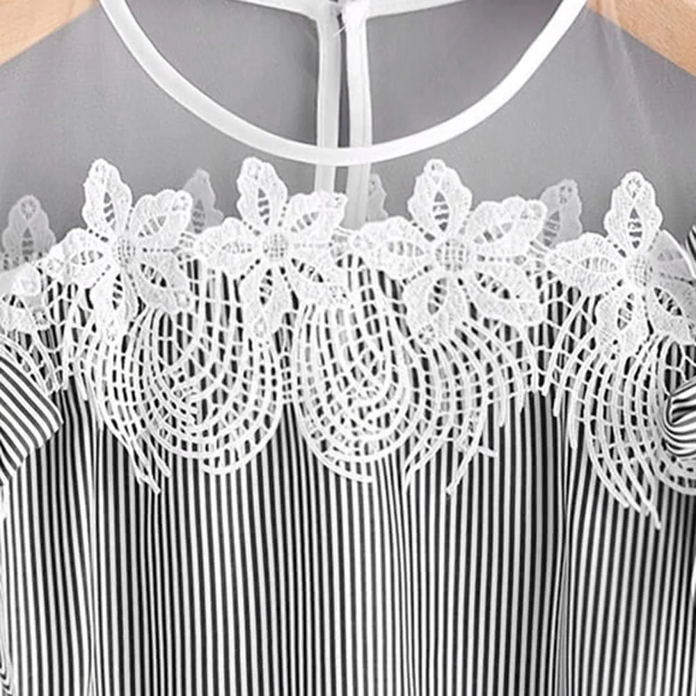 Women's Summer Casual Striped Short-Sleeved Top