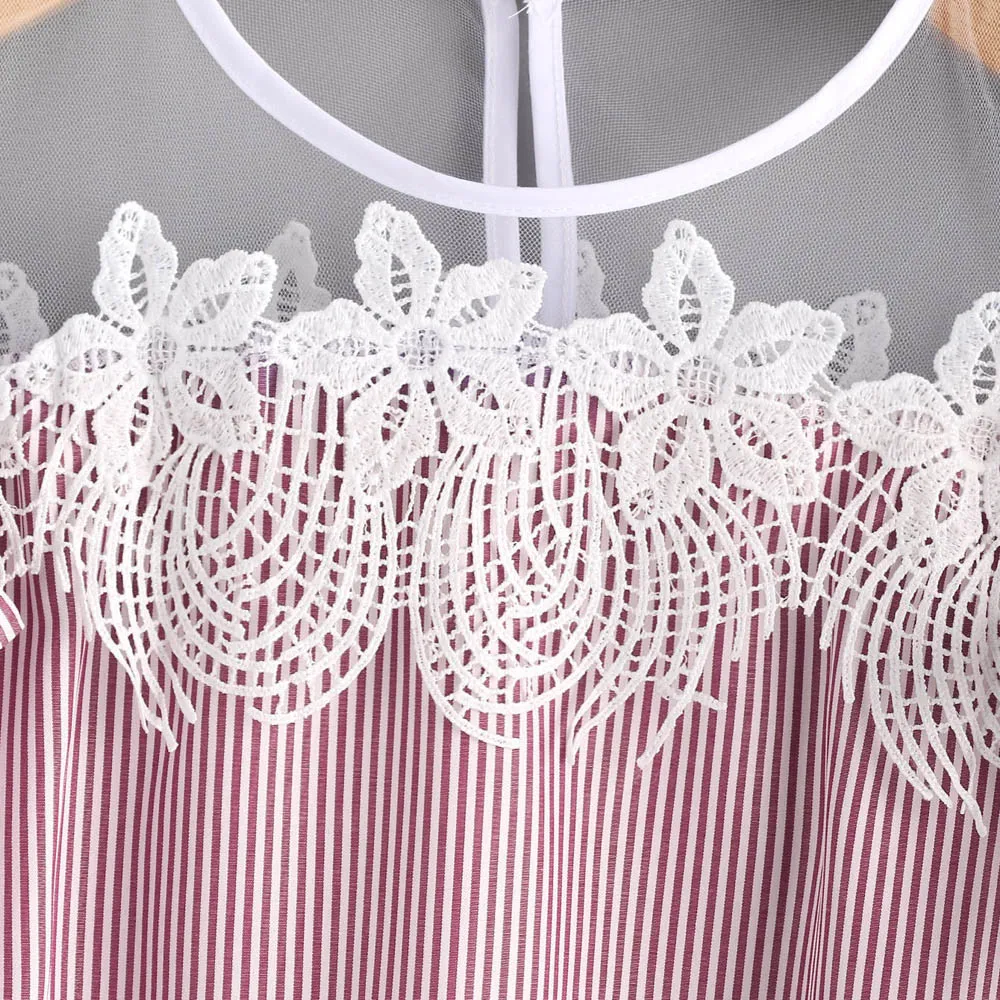 Women's Summer Casual Striped Short-Sleeved Top