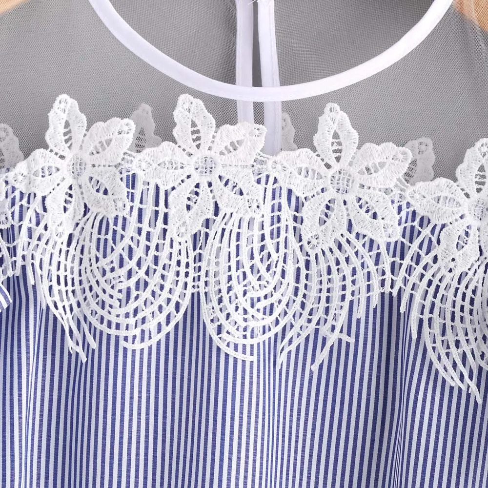 Women's Summer Casual Striped Short-Sleeved Top