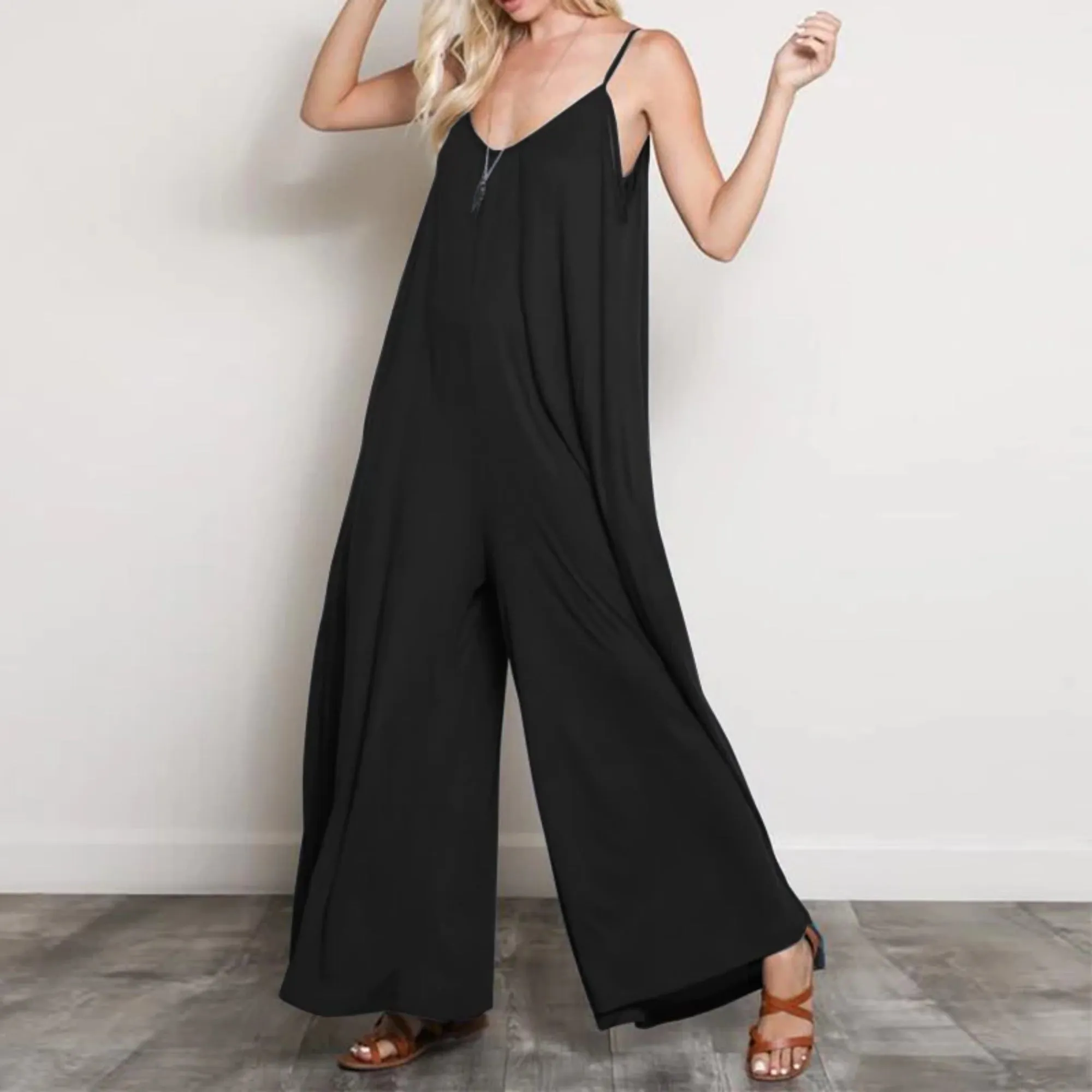 Women's Summer Sleeveless V-Neck Romper