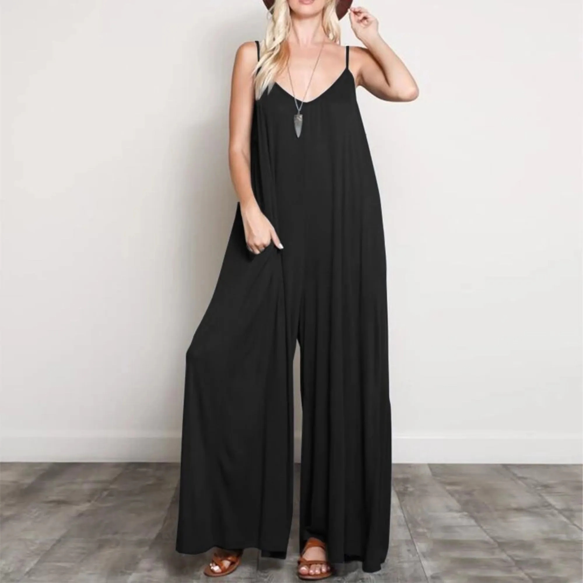 Women's Summer Sleeveless V-Neck Romper