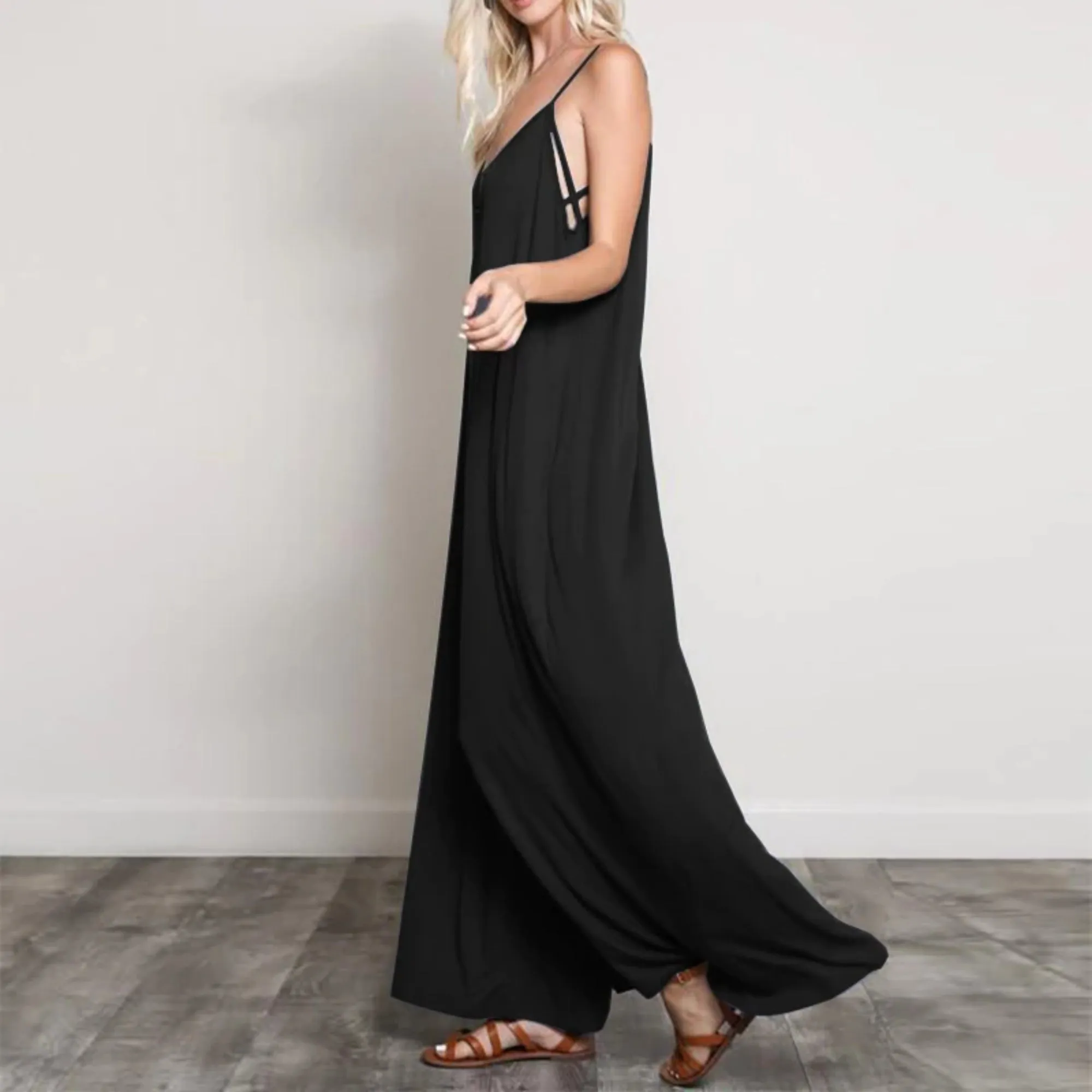 Women's Summer Sleeveless V-Neck Romper