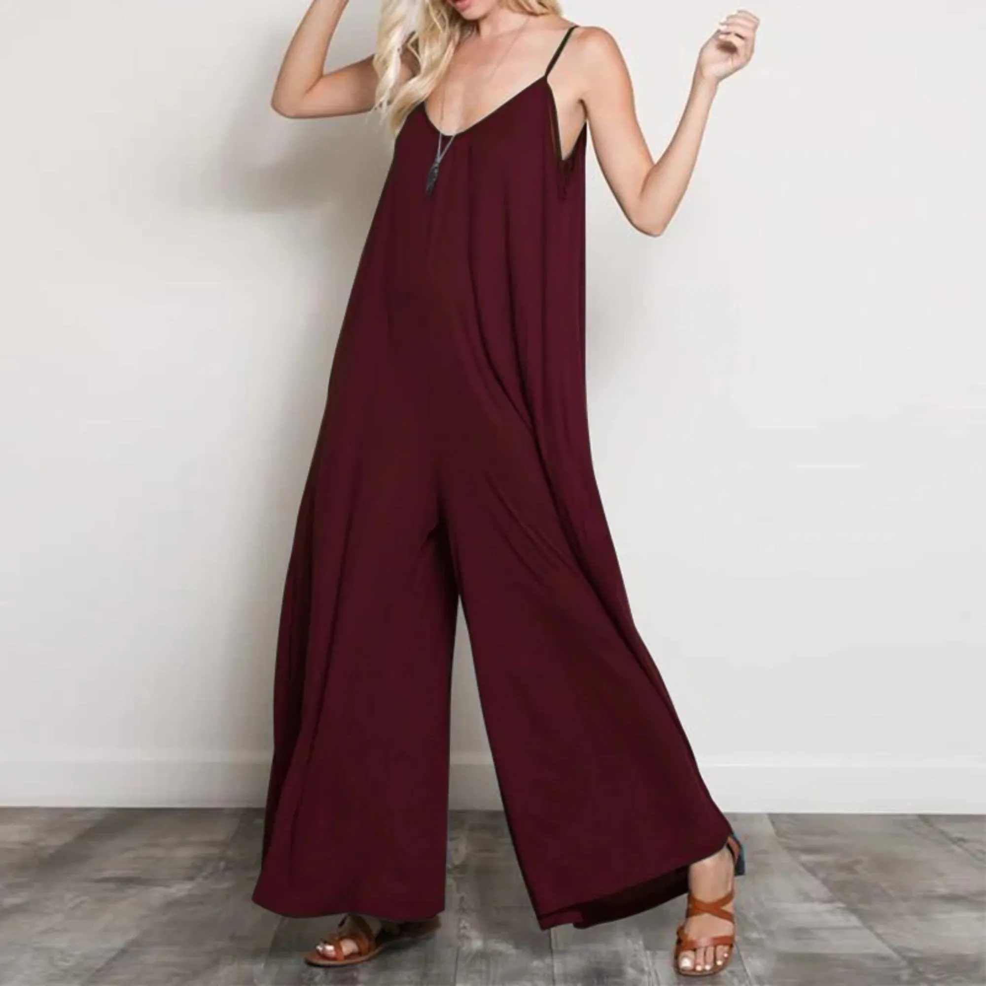 Women's Summer Sleeveless V-Neck Romper