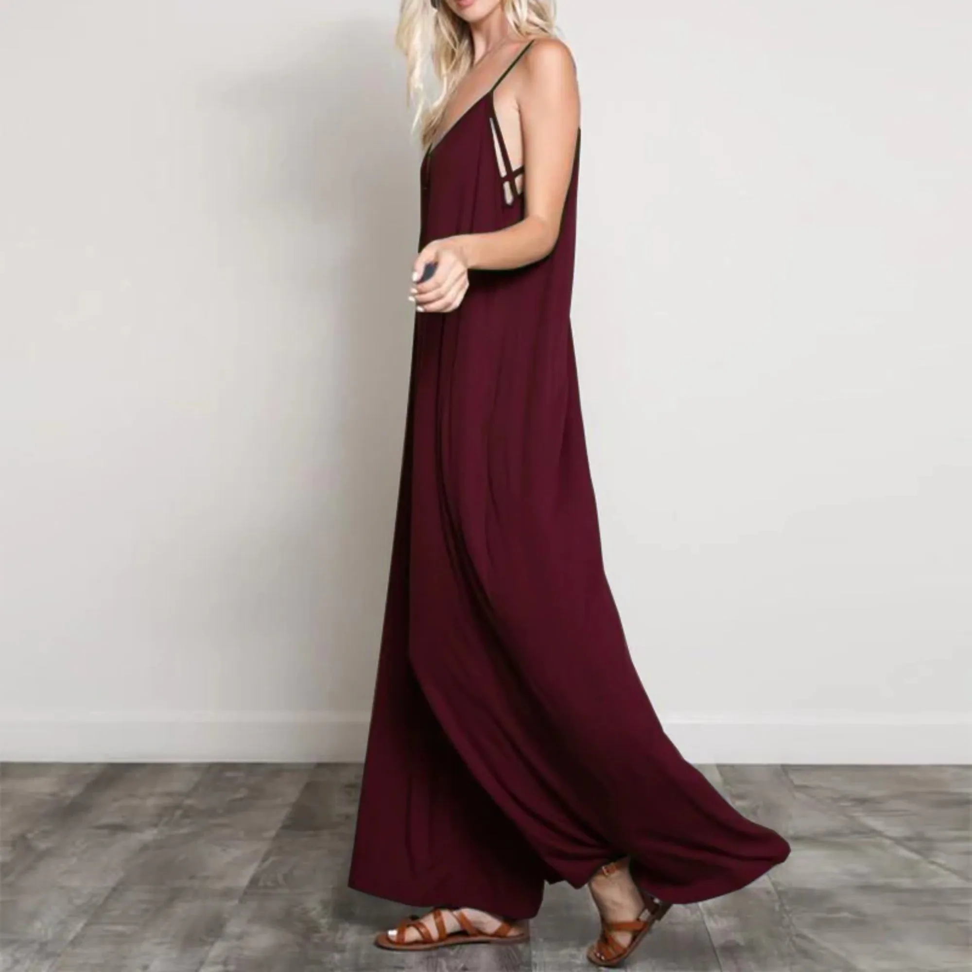 Women's Summer Sleeveless V-Neck Romper