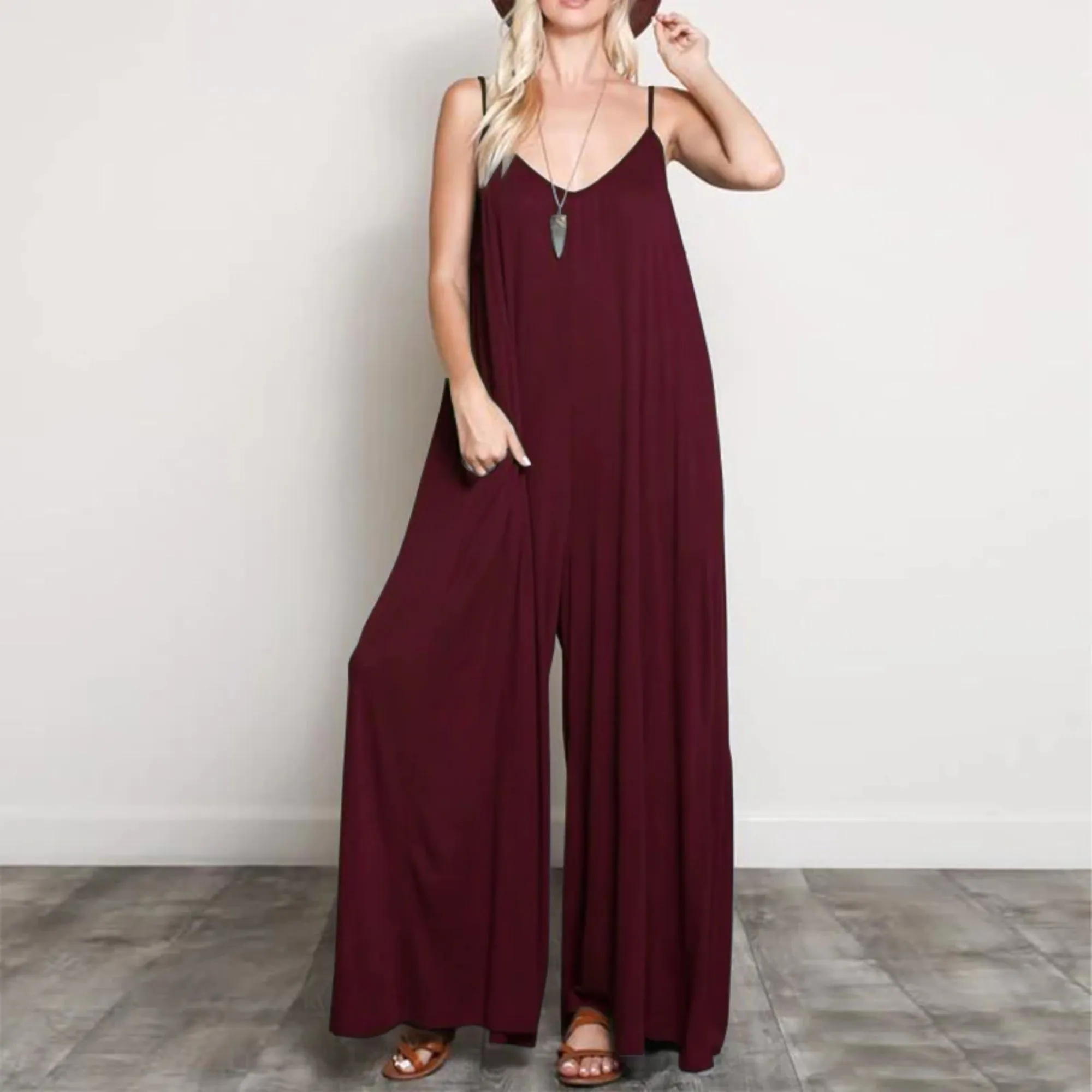 Women's Summer Sleeveless V-Neck Romper