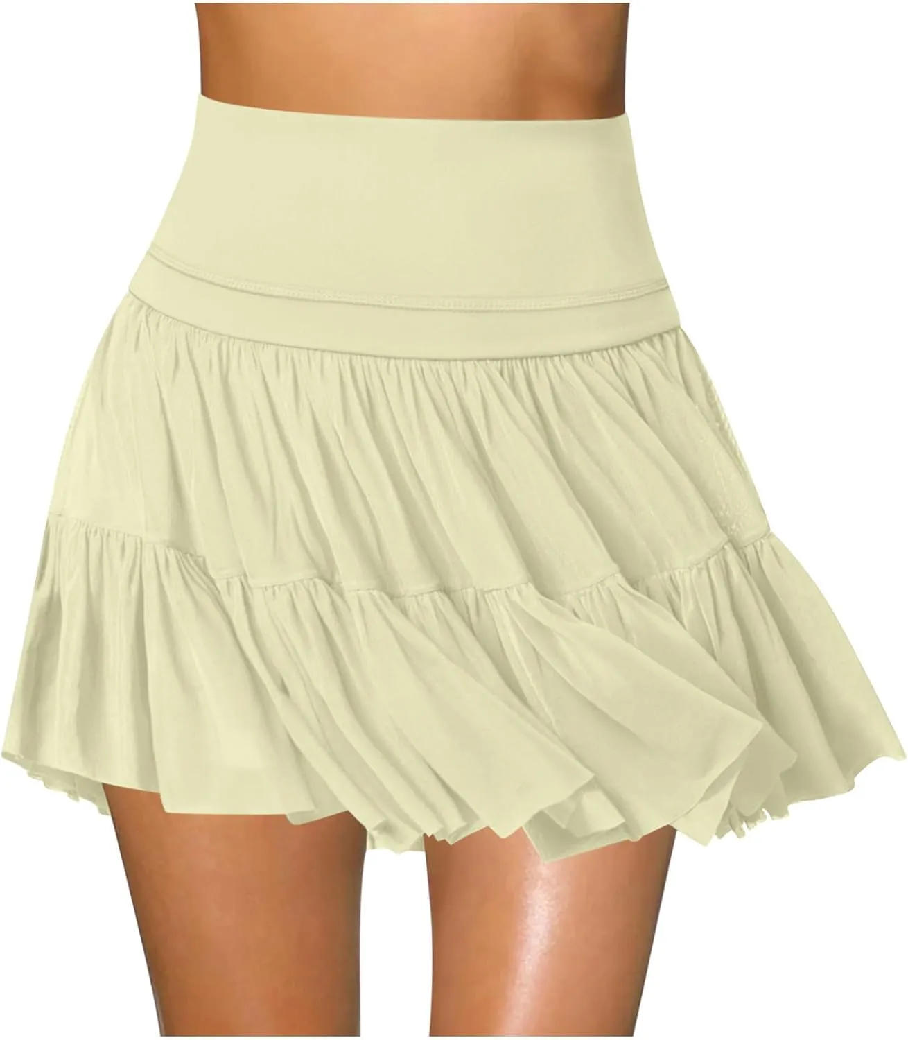 Women's Tennis Skirts Pleated Mini Skirts with Shorts A Line Flowy Skirts for Golf Running Trendy Athletic Skorts