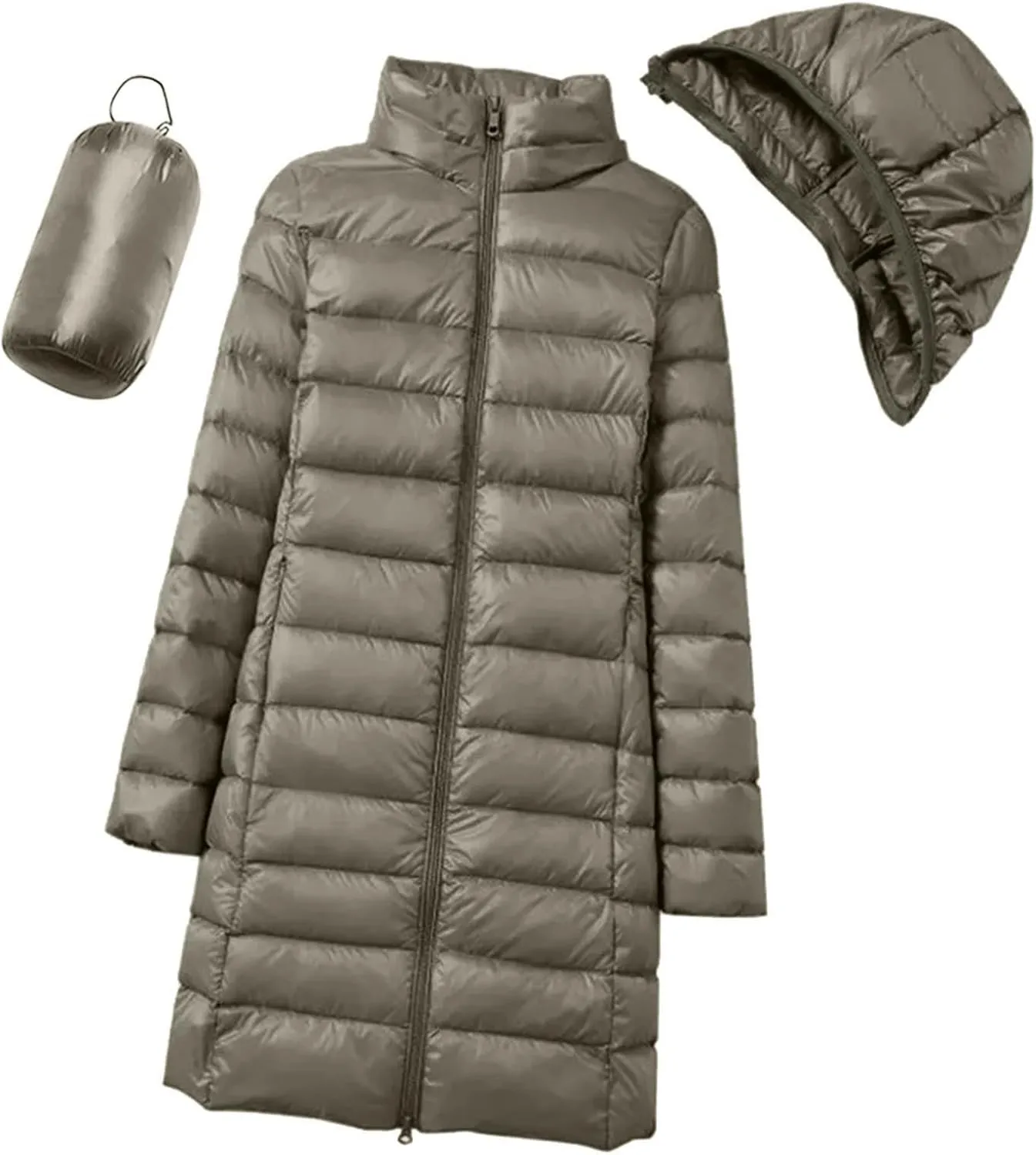 Womens Thickened Down Jacket Long Winter Coat with Fur Hood Puffer Coat Cotton Padded Jackets Warm Down Parkas 2023