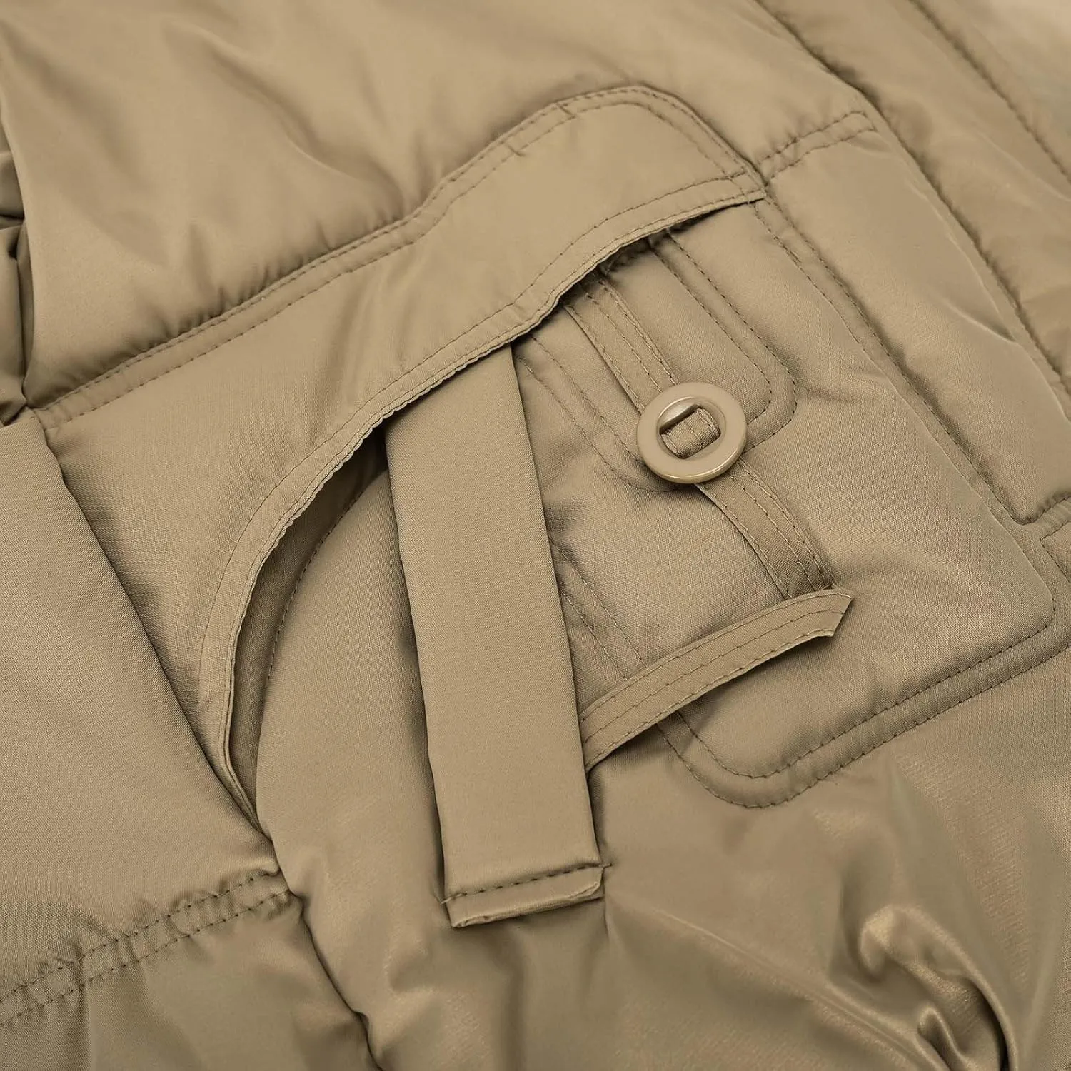 Womens Winter Jacket Fashion Warm Puffer Jackets Full-Zip Stand Collar Quilted Coats Down Outerwear with Removable Hood