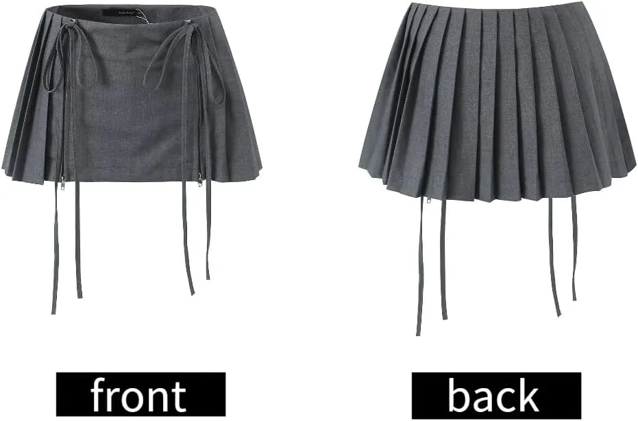 Xehuro Mini Skirts for Women Y2k Skirt Preppy Skirt Pleated Mini Skirts for Women Preppy Clothe