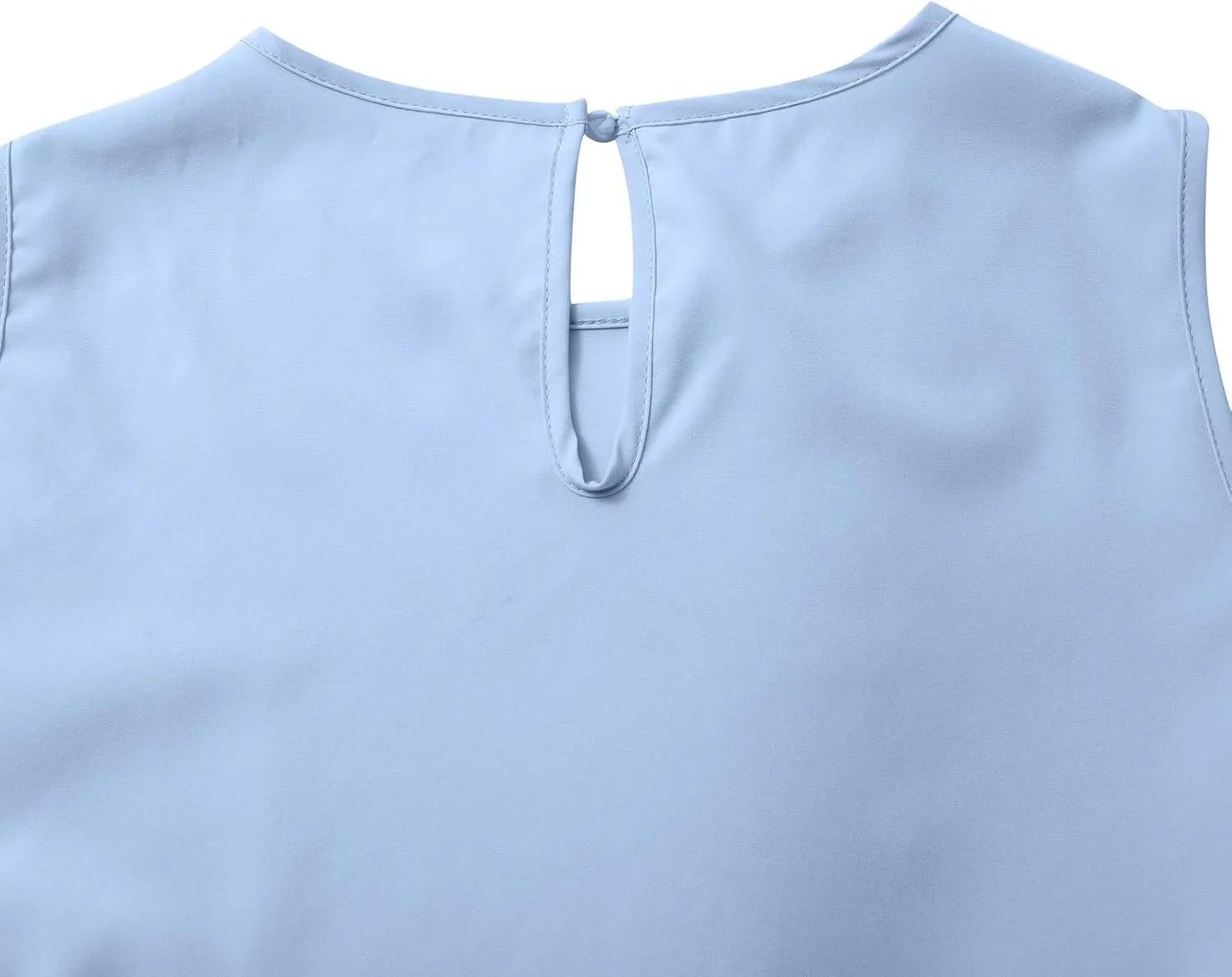 XOWRTE Women's Summer Dresses Round Neck Sleeveless Tank Dress Casual A-Line Sundresses Beach Vacation Clothes Mini Dress