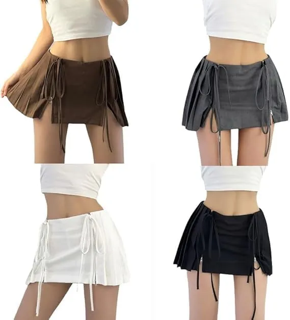 Y2k Pleated Skirt, Low Rise Skirt, Pleated Mini Skirts, Clothe for Women, Mini Skirts