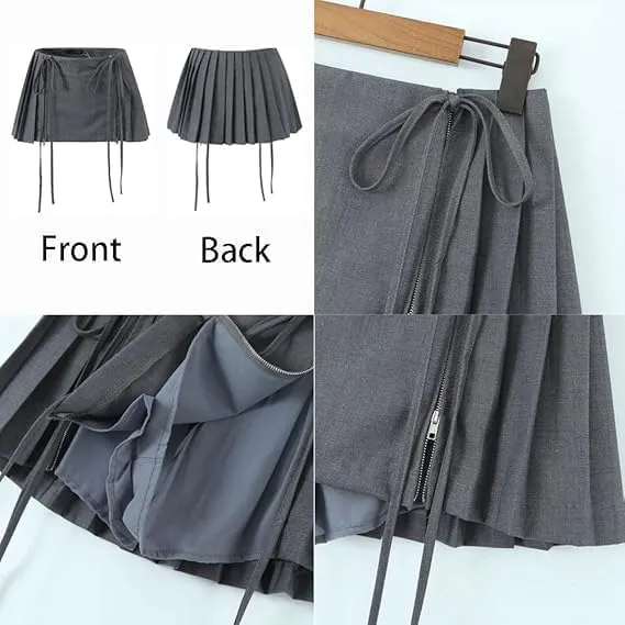 Y2k Pleated Skirt, Low Rise Skirt, Pleated Mini Skirts, Clothe for Women, Mini Skirts