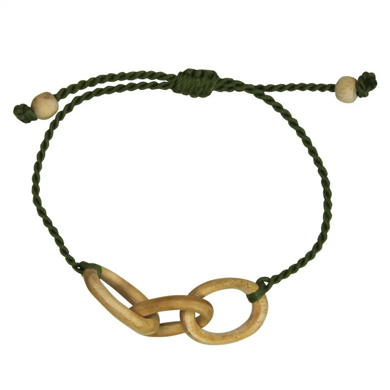 Yara Thread Bracelet, Wood, Assorted