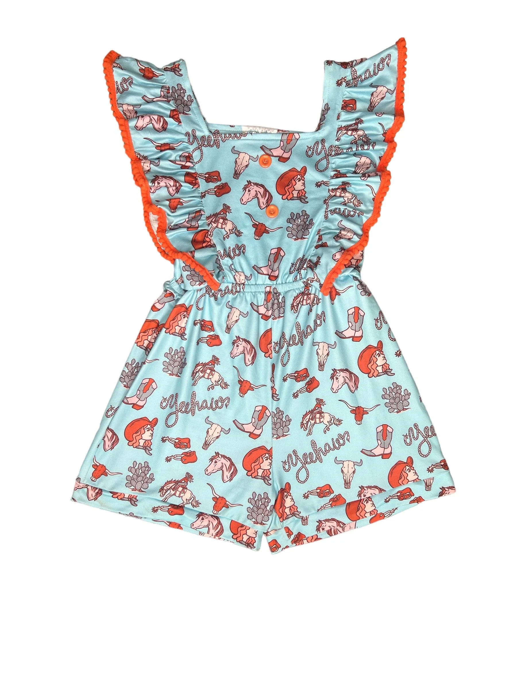 Yehaw Shorts Romper Toddler (2T-5T)