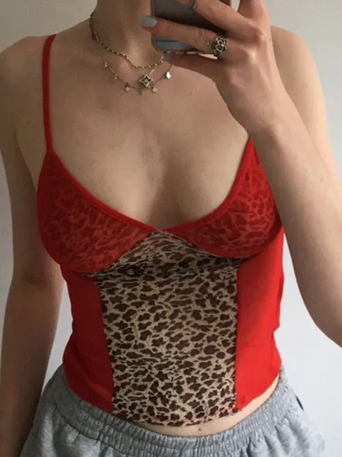 Yeknu Y2K Crop Tops Women Summer Corset Tank Top For GIrls Sexy E-girl Style Spaghetti Strap with Lace Clothes Basic Stretch Cami