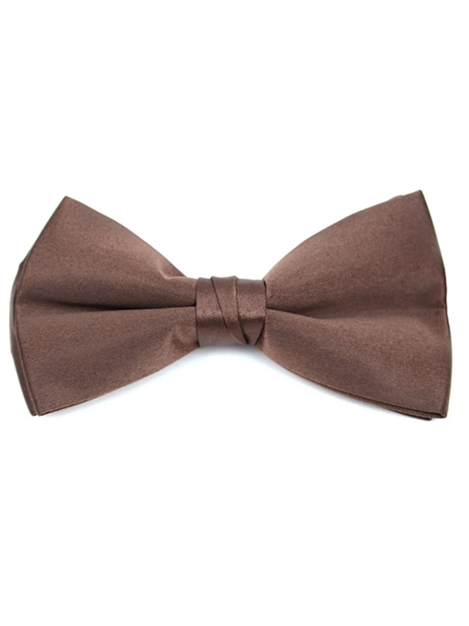 Young Boy's Pre-tied Clip On Bow Tie - Formal Tuxedo Solid Color