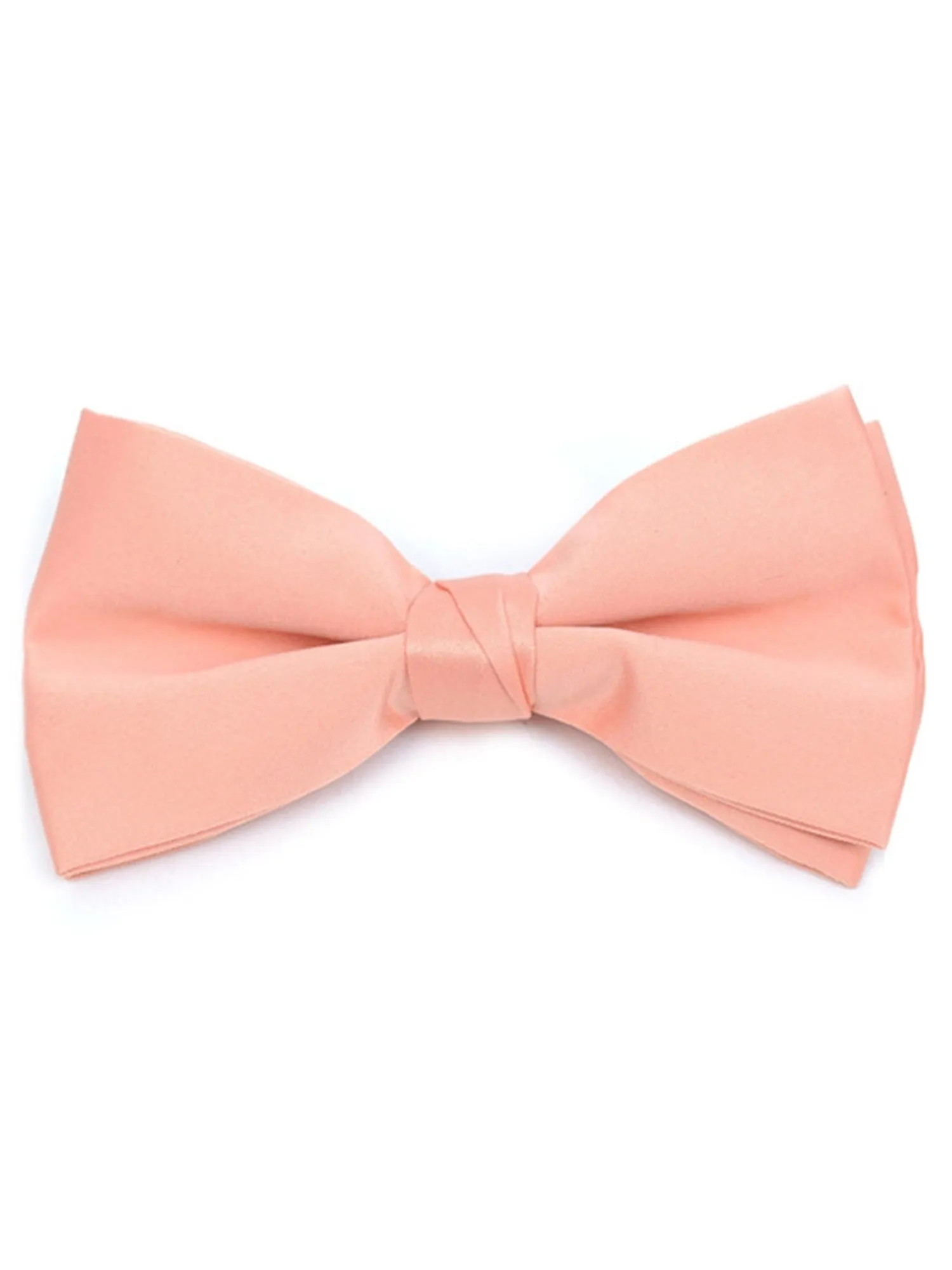 Young Boy's Pre-tied Clip On Bow Tie - Formal Tuxedo Solid Color