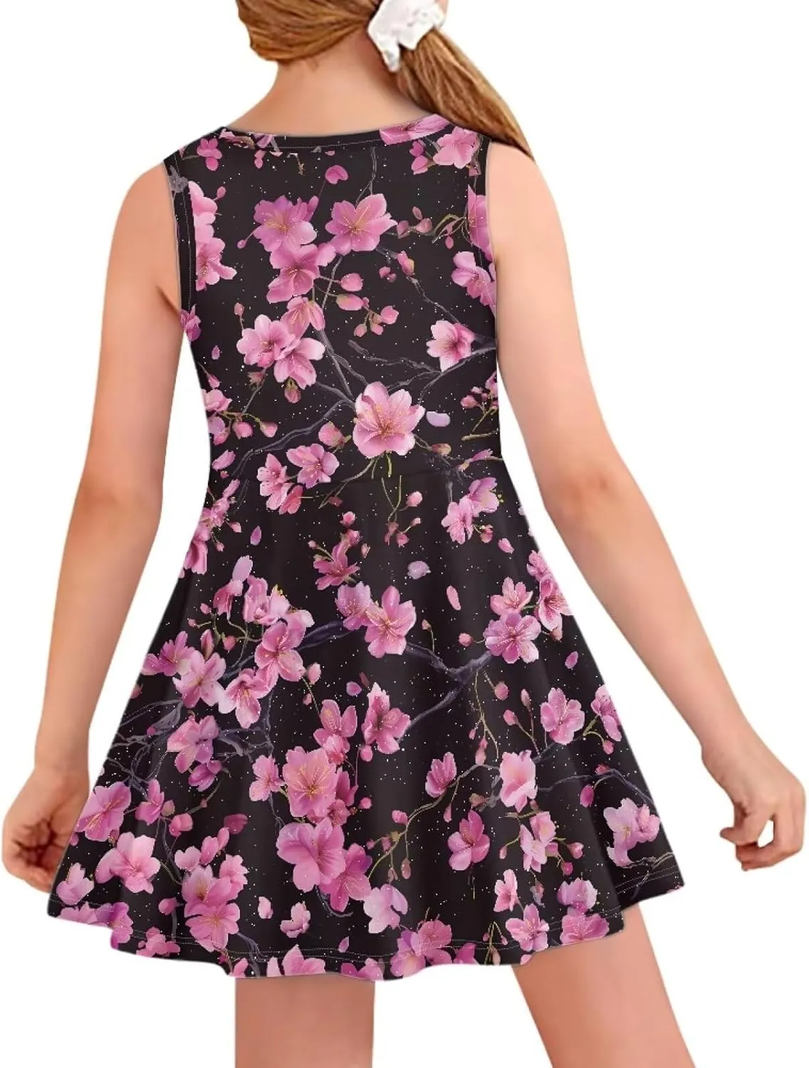 Youngerbaby Girls' Dress Kids Sleeveless Sundress Tie Twist Slim Fit Party Dresses
