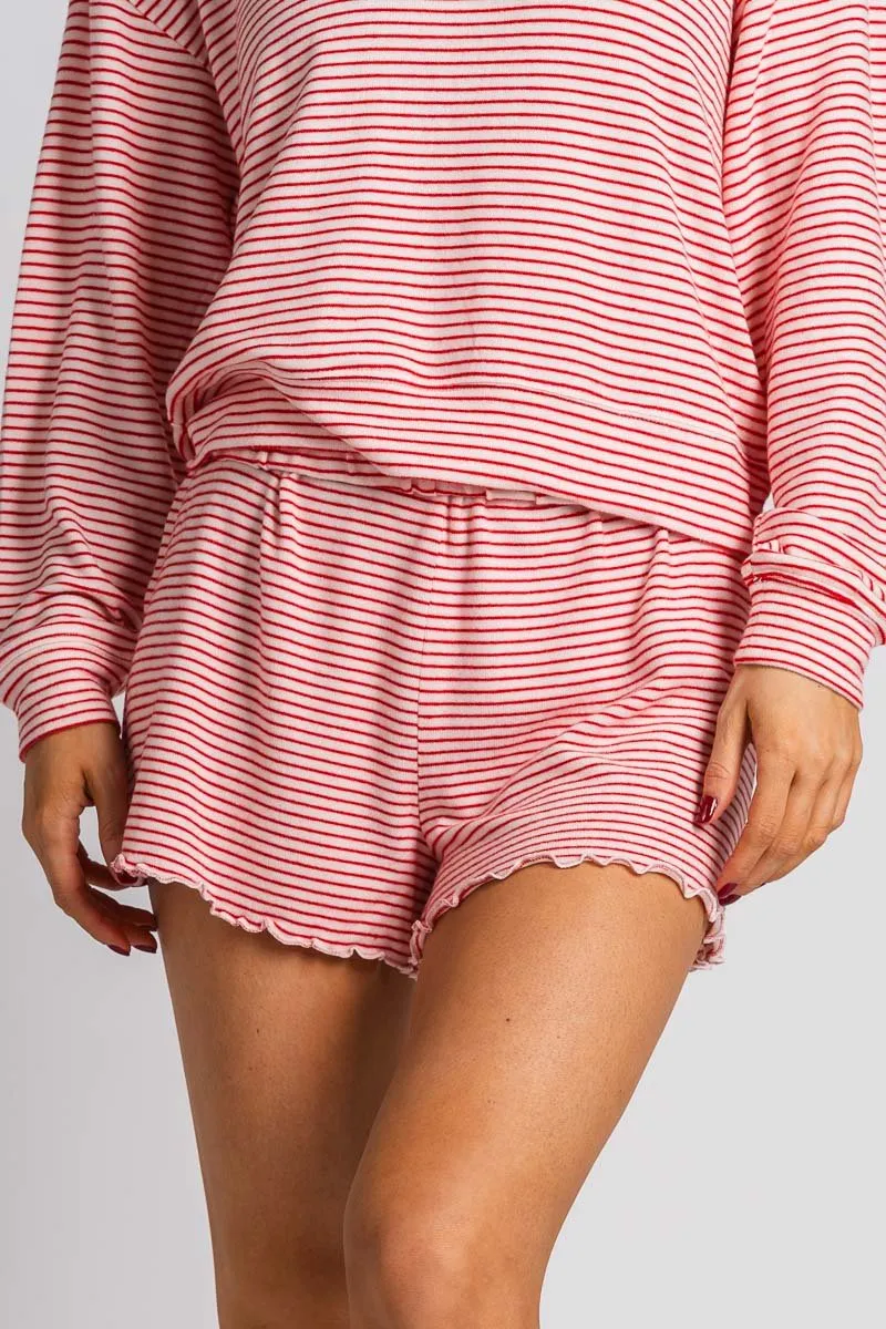Z Supply Emma stripe shorts rendezvous